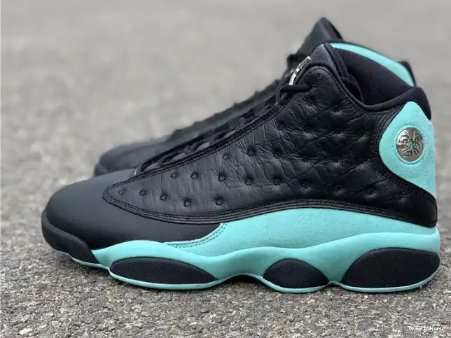One Kick Black Air 13 Jordan Green 414571-030 Retro Island 0527